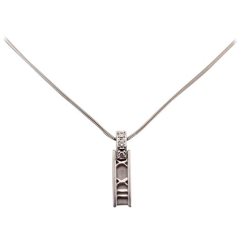 tiffany roman numeral necklace